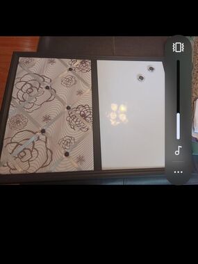 Magnetic Cork and Whiteboard Combo Bulletin Board - Black Frame